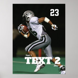 Personalised Game Day Football Poster