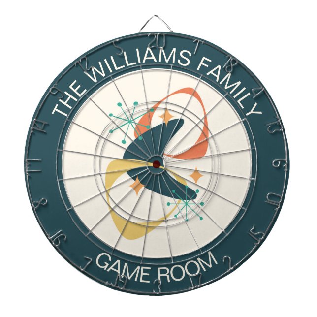 Personalised Game Room  Dartboard (Front)