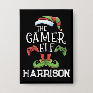 Personalised Gamer Elf Christmas Video Gaming