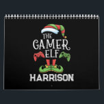 Personalised Gamer Elf Christmas Video Gaming  Calendar<br><div class="desc">Gamer Elf Matching Family Christmas Video Gaming Elf</div>