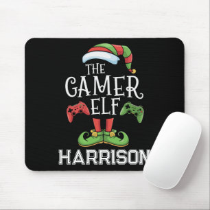 Personalised Gamer Elf Christmas Video Gaming  Mouse Pad
