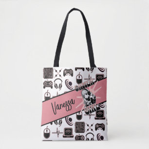 Personalised Gamer Girl Gaming Tote Bag