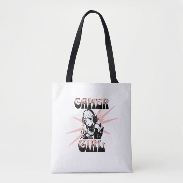 Personalised Gamer Girl | Gaming  Tote Bag (Front)