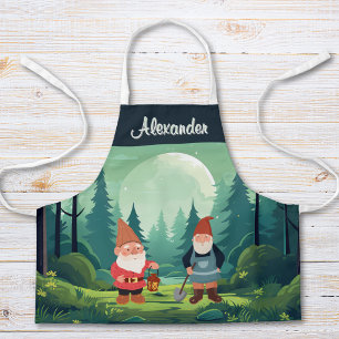 Personalised Garden Gnome Kids Apron