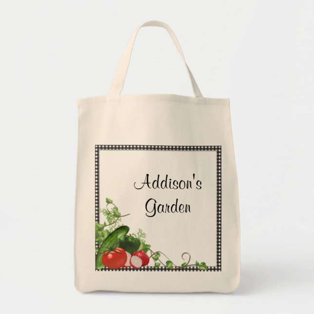 Personalised Garden Tote Bag (Front)