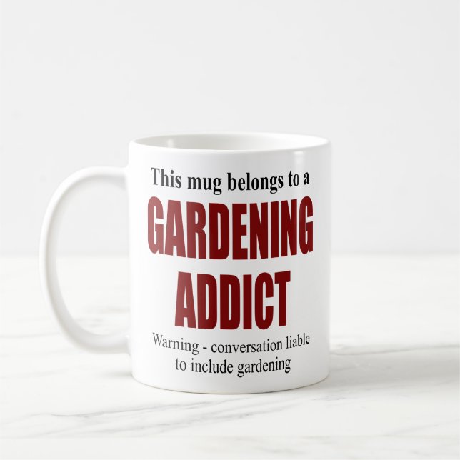 Personalised Gardener Gardening Gift Coffee Mug (Left)