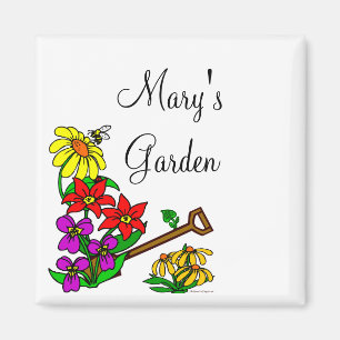 Personalised Gardener Saying Magnet