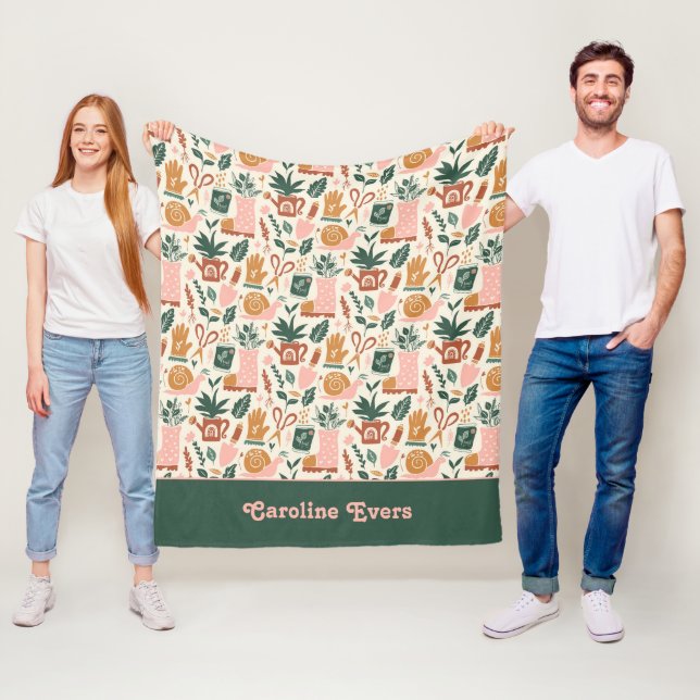 Personalised Gardening Fleece Blanket (In Situ)