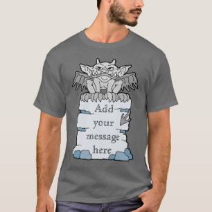 Personalised Gargoyle Message T-Shirt