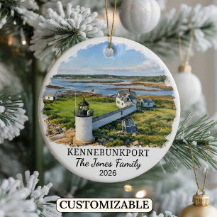 Personalised Gatlinburg Ornament, Custom Tennessee Ceramic Tree Decoration