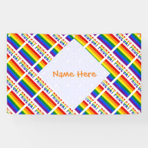 Personalised Gay Pride LGBTQ Tiled Party