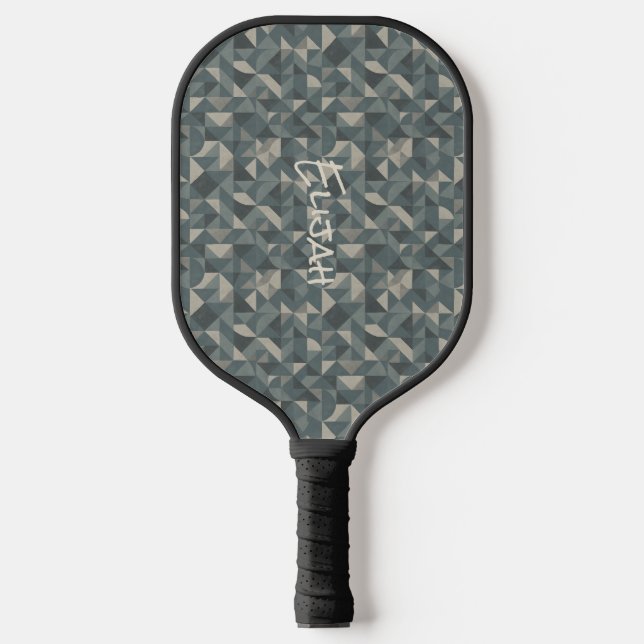 Personalised Geometric Design Pickleball Paddle (Front)