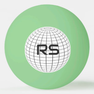Personalised Geometric Globe Monogram Golf Balls