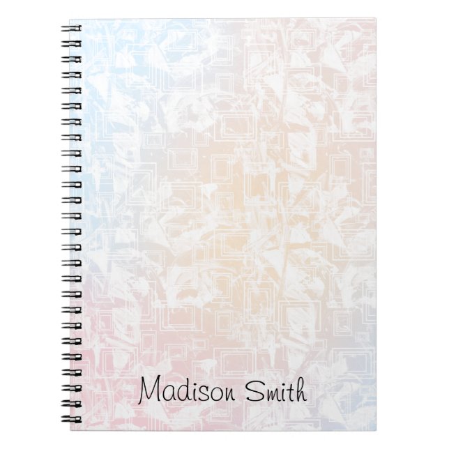Personalised Geometric  Notebook (Front)