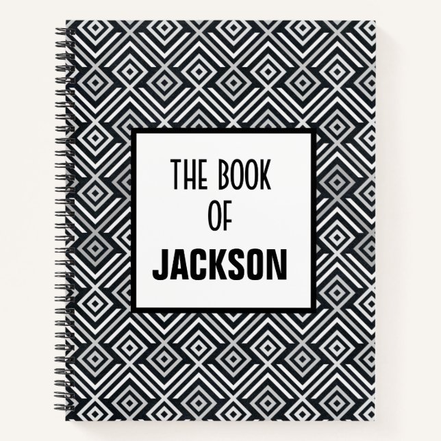 Personalised Geometric Notebook (Front)