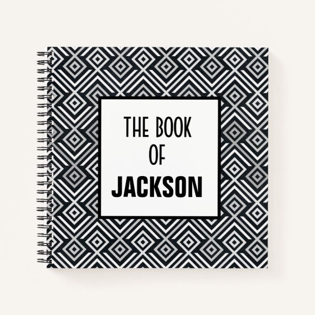 Personalised Geometric Notebook (Front)