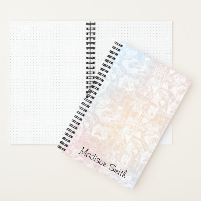 Personalised Geometric Pattern Notebook (Inside)