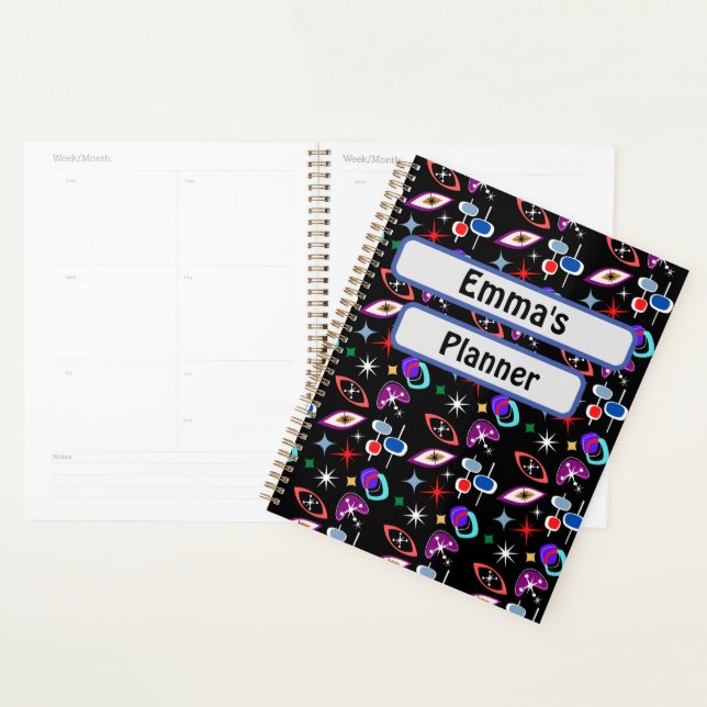 Personalised Geometric Patterned Planner (Display)