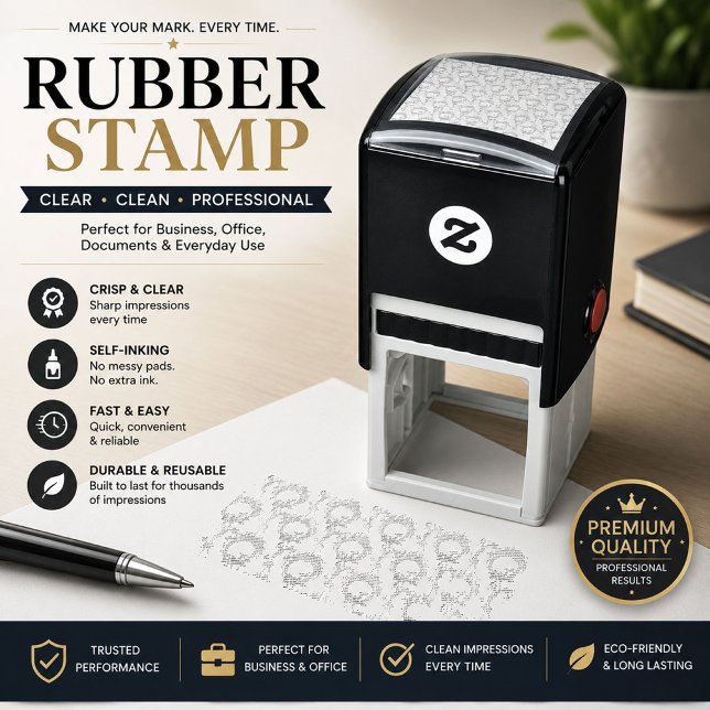 Personalised Geometric Self-Inking Stamp (Creator Uploaded)