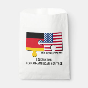 Personalised GERMAN AMERICAN Favour Bags
