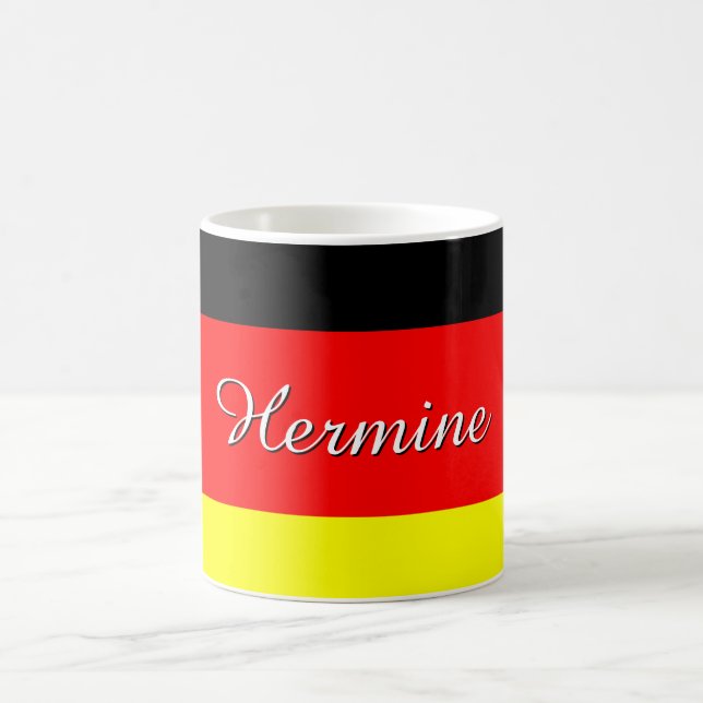 Personalised German Flag Coffee Mug (Center)