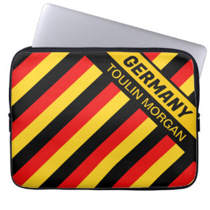 Personalised German Flag Laptop Sleeve