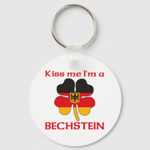 Personalised German Kiss Me I'm Bechstein Key Ring
