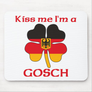Personalised German Kiss Me I'm Gosch Mouse Pad