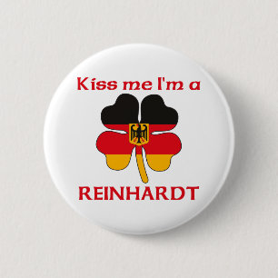 Personalised German Kiss Me I'm Reinhardt 6 Cm Round Badge