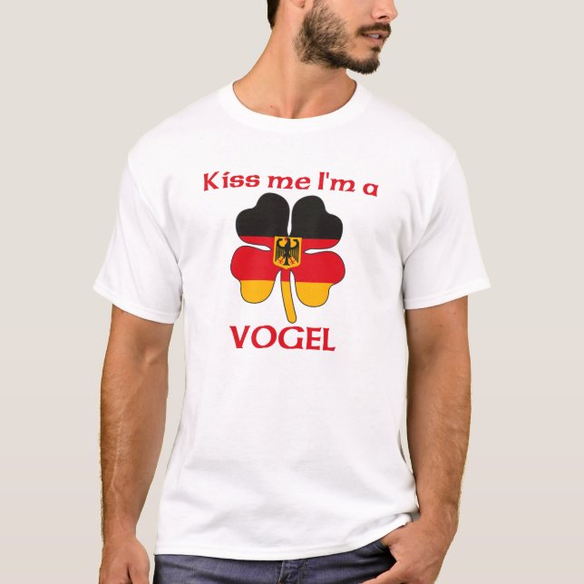 Personalised German Kiss Me I'm Vogel T-Shirt (Front)