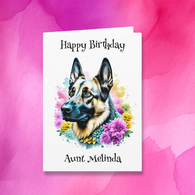 Personalised German Shepherd Birthday Card (Creator Uploaded)