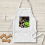 Personalised German Shepherd Dog Photo, Dog Name Standard Apron<br><div class="desc">Personalise this keepsake with your uploaded German Shepherd's photo and their name (can also upload any photo and personalised with any text). Text reads "Best Dog Ever" or add your own text - We love "dog's name", dog's birthday or day of passing. Just click on "customise" to add your personalised...</div>