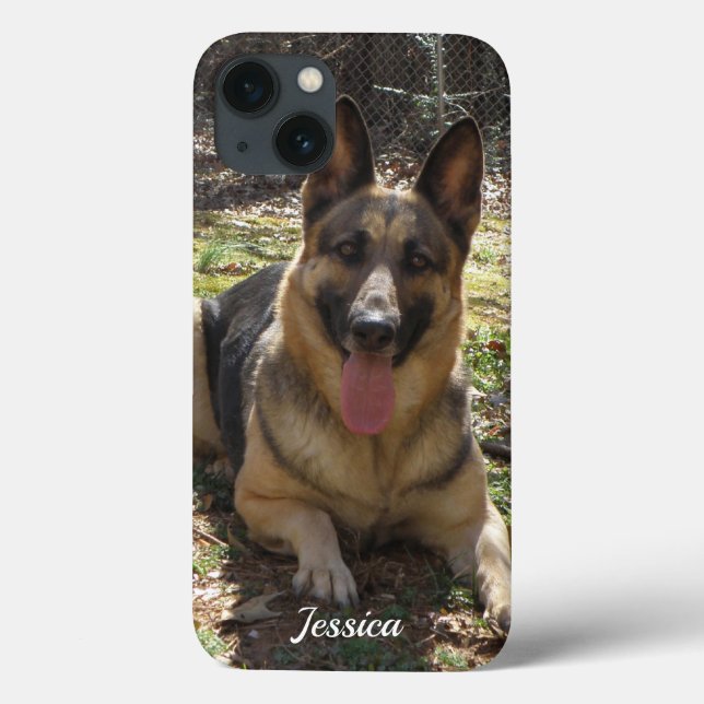 Personalised: German Shepherd Phone Case (Back)
