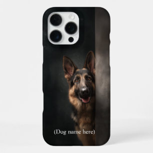 Personalised German Shepherd Portrait iPhone 16 Pro Max Case