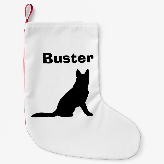 Personalised German Shepherd Stocking (Front)