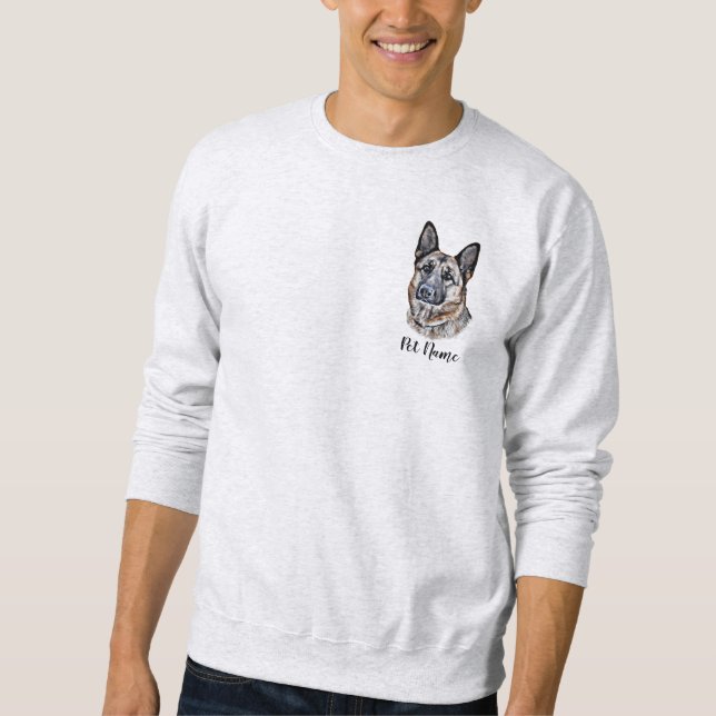 Personalised German Shepherd Sweatshirt (Front)