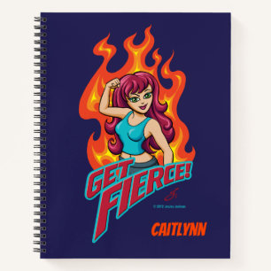 Personalised Get Fierce Girl Notebook