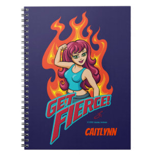 Personalised Get Fierce Girl Notebook
