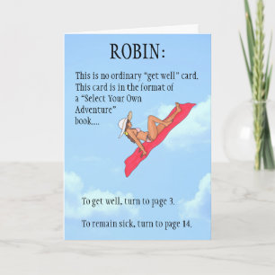 Personalised Get Well Card