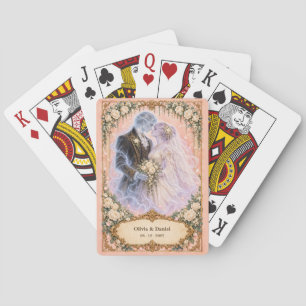 Personalised Ghost Bride and Groom Wedding Favour Playing Cards