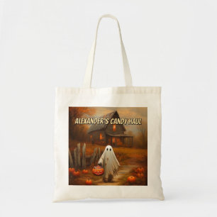 Personalised Ghost Trick-or-Treat Bag for Kids