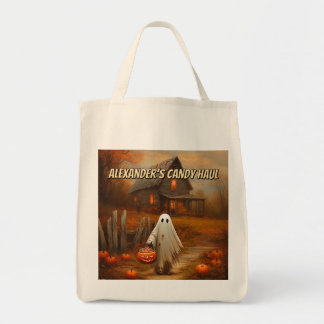 Personalised Ghost Trick-or-Treat Bag for Kids