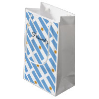Personalised gift bags with Argentina country flag