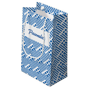 Personalised gift bags with Greek country flag
