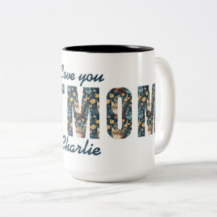 Personalised Gift   Cat Mum Love You    Photo Mug