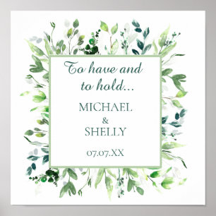 Personalised gift! Custom wedding keepsake wall Poster