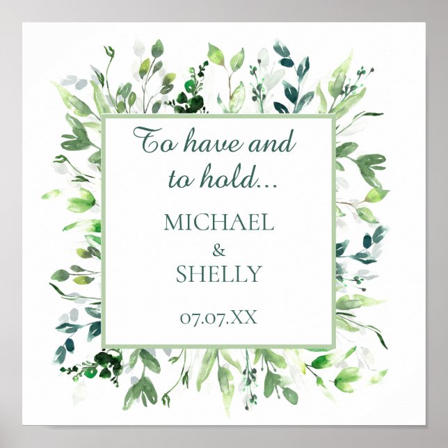 Personalised gift! Custom wedding keepsake wall Poster (Front)