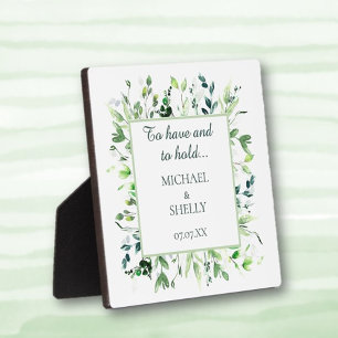 Personalised gift! Custom wedding tabletop easel Plaque