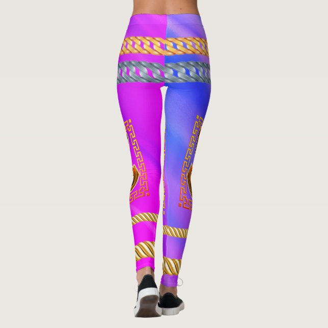 Personalised Gift for Birthday, Bride, Wedding Leggings (Back)