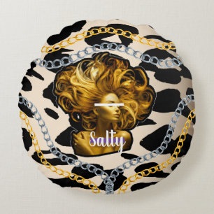 Personalised Gift for Birthday, Bride, Wedding Round Cushion
